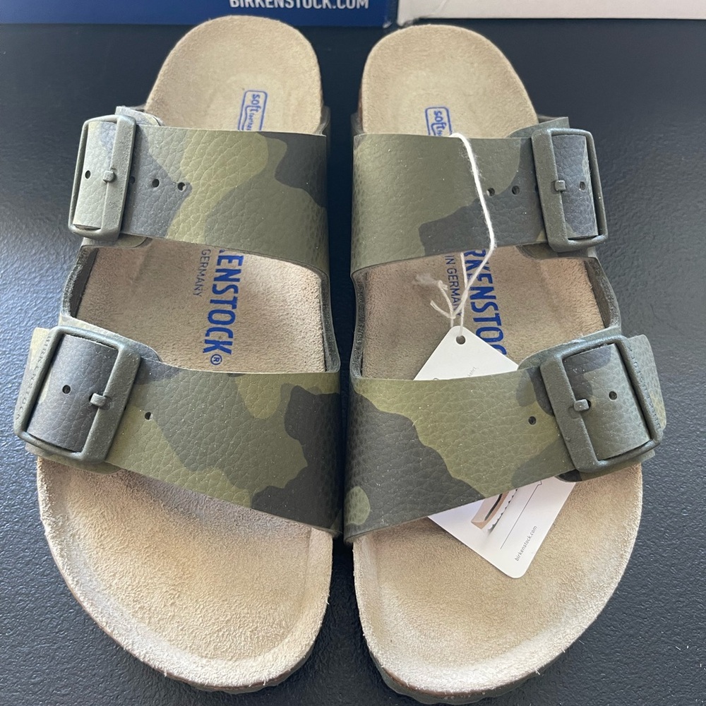 Arizona Birkenstock Desert Soil Camo Green
